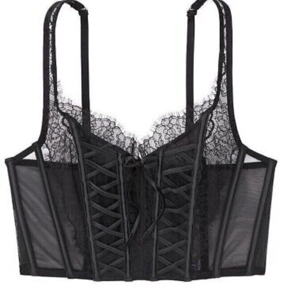 Victoria’s Secret Unlined Lace-Up Corset Top - Picture 3 of 10